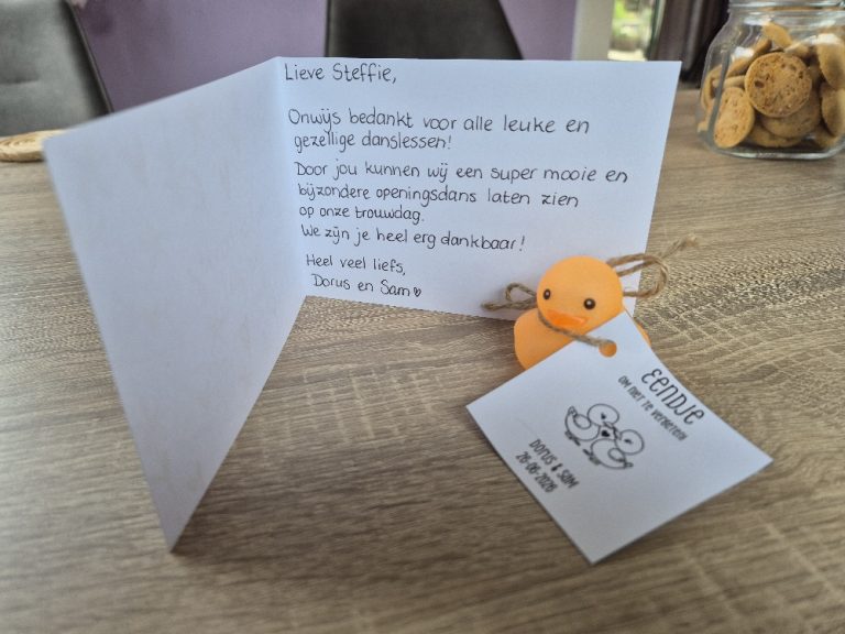 Dorus & Sam - Kaartje en bedankje